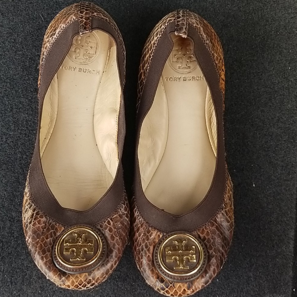 Torey Burch Animal Print Loafers
